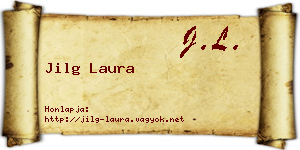 Jilg Laura névjegykártya